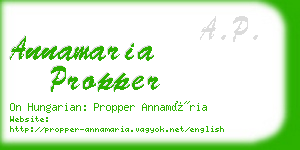 annamaria propper business card